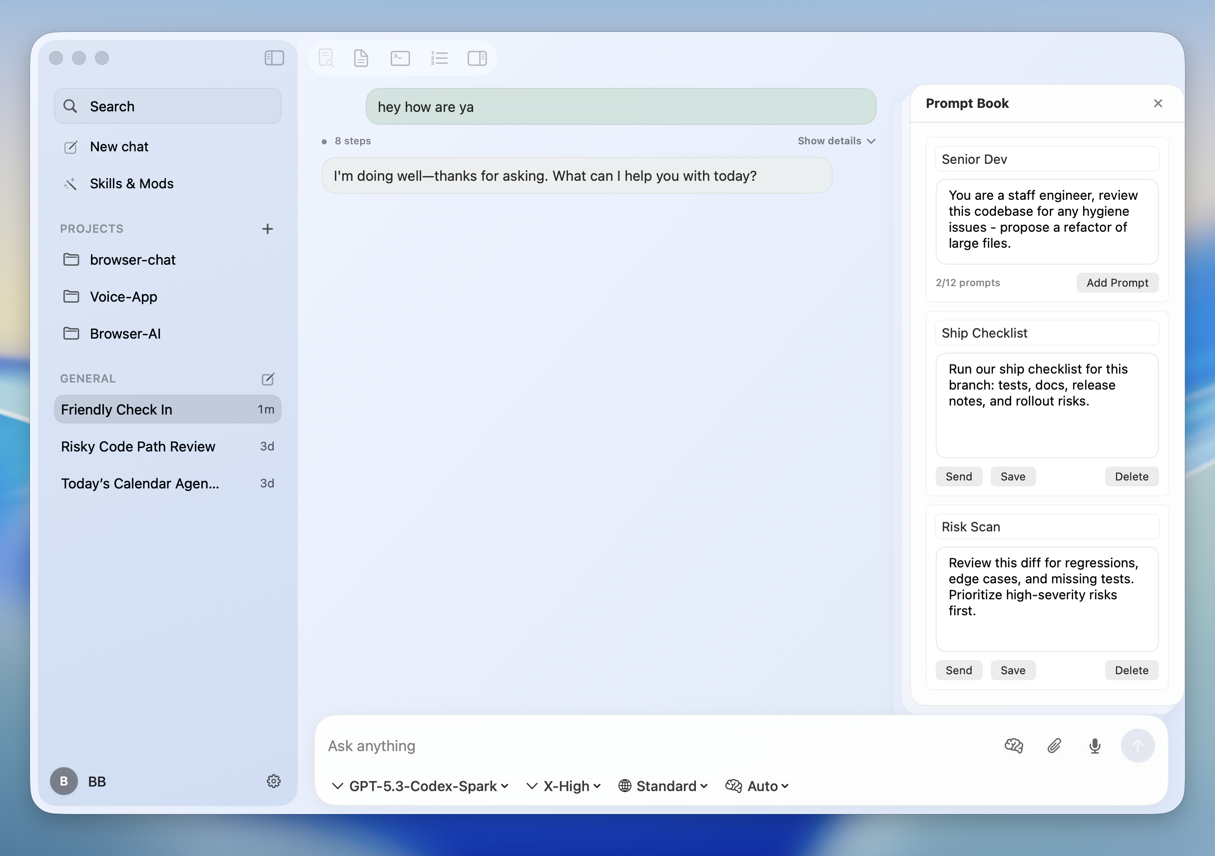 Mods and prompt bar customization