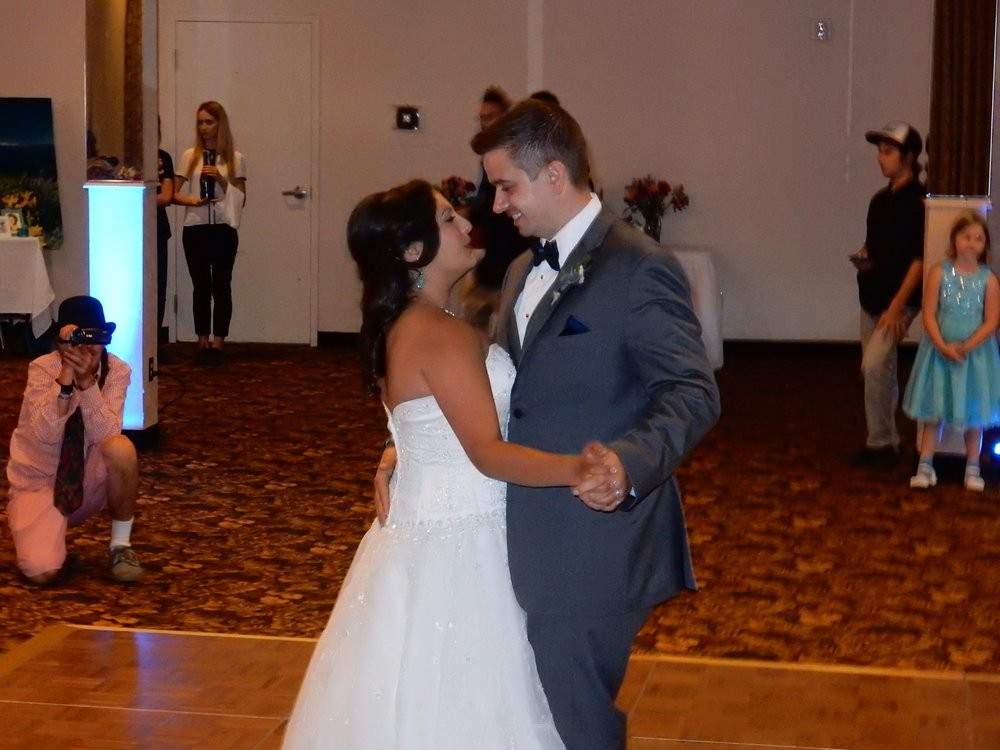 Happy guests on the dance floor