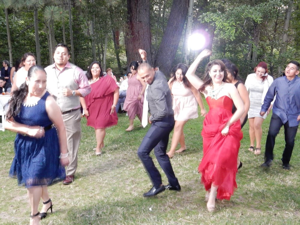 Guests taking a selfie at a party