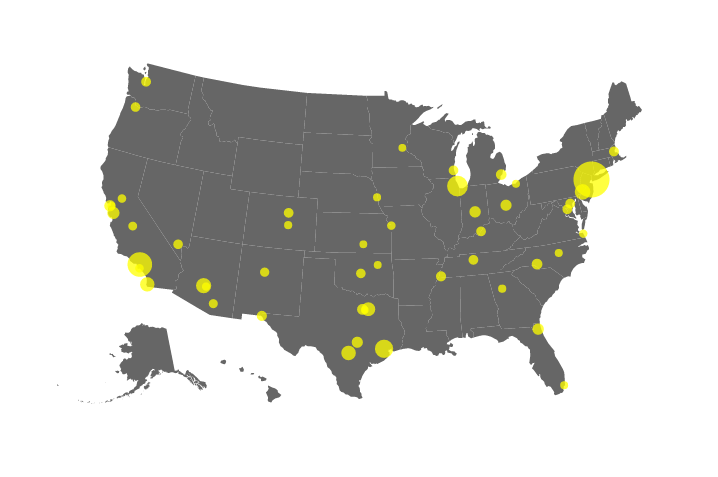 50 largest U.S. cities