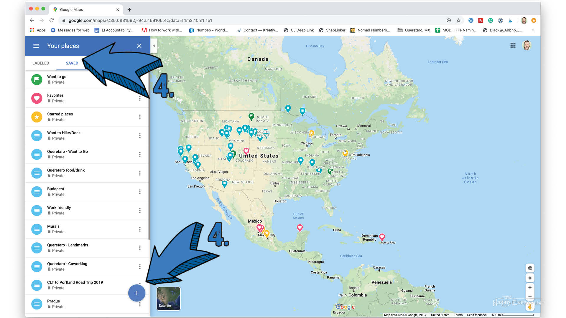 Google Maps List Viewer