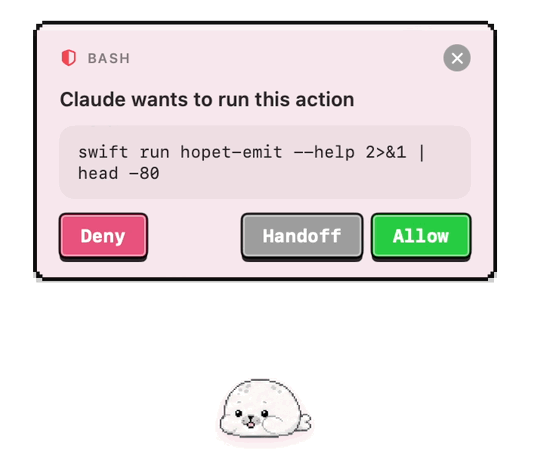 Hopi permission prompt