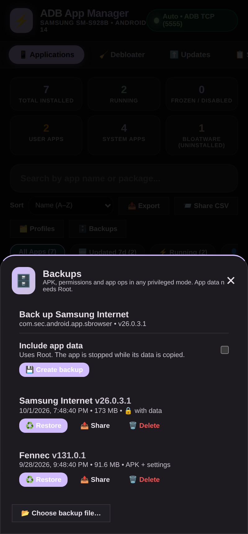 ADB/Root Full System Toolbox - ShizuStore