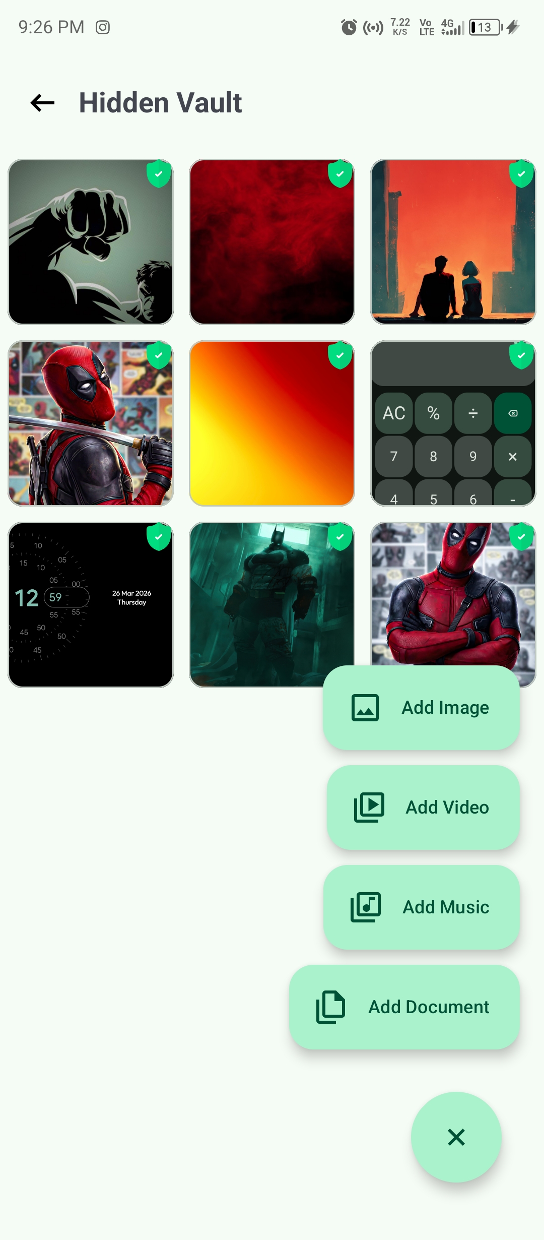 Calculator Hide File App - Passcode Protection