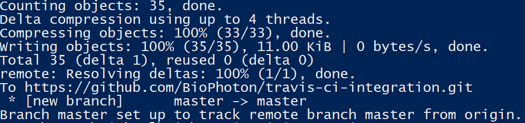 Git push initial commit