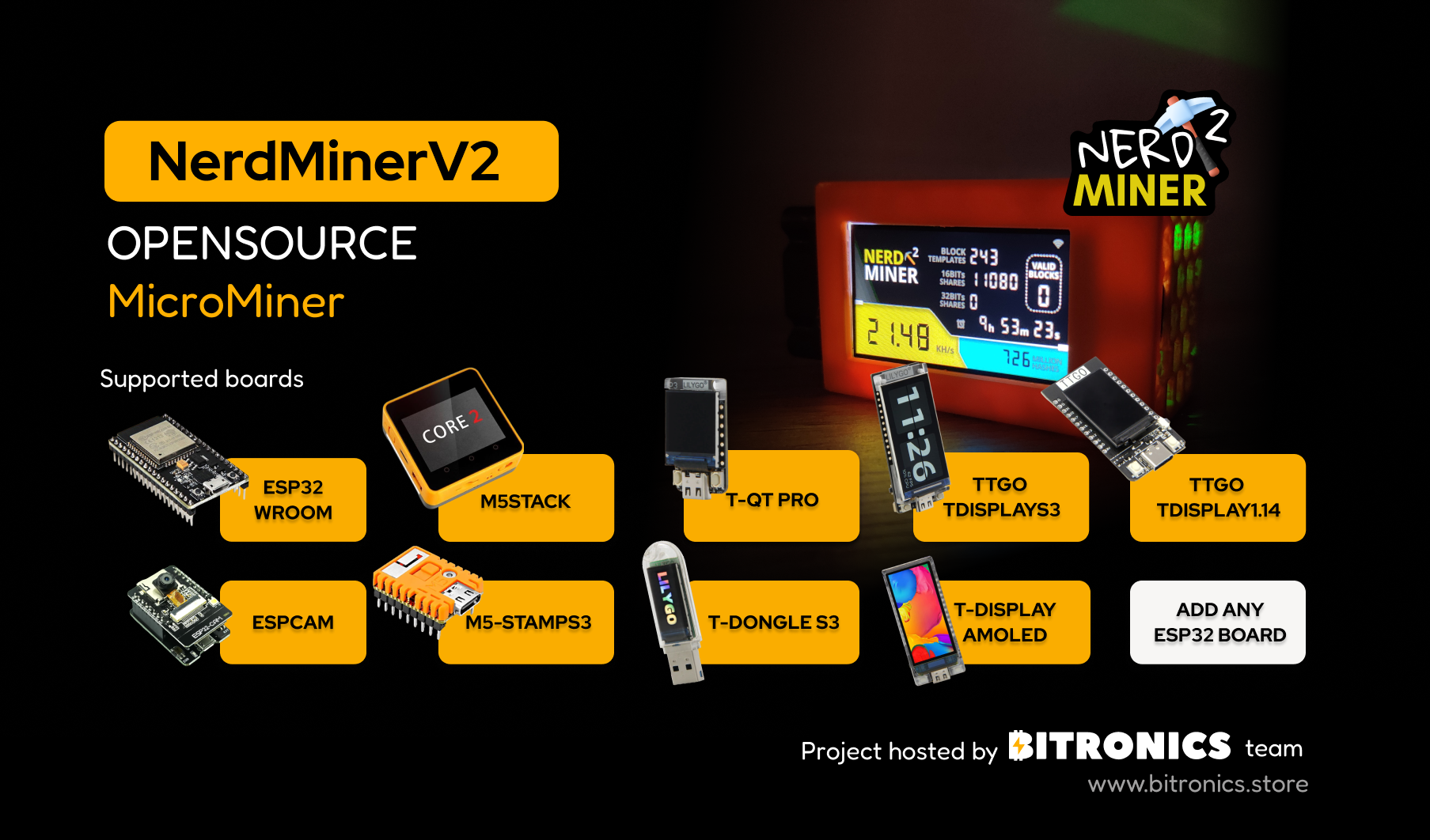 NerdMiner_v2 в действии
