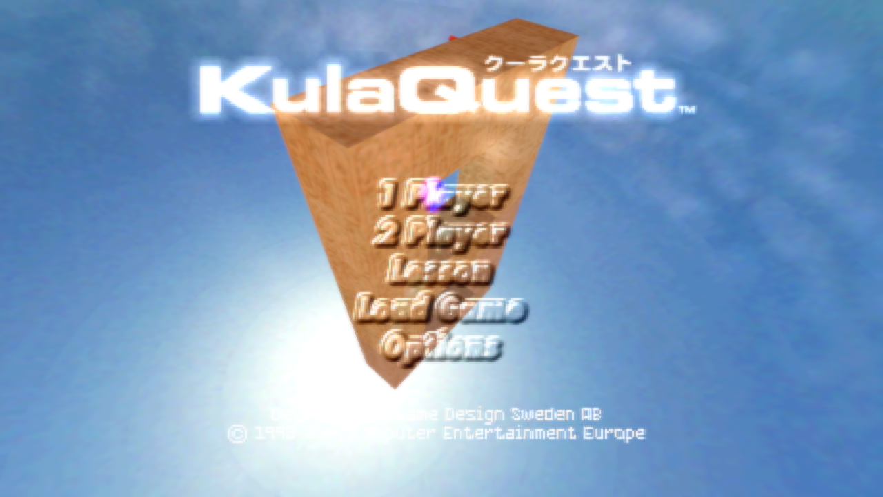 KulaQuest (Japan): the title screen