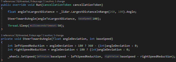 Control logic example