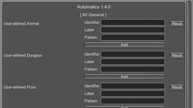 User-defined objects in GUI