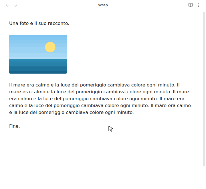Adding a wrap, changing its side, resizing the image