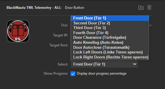 Mercedes Stream Deck Door Control