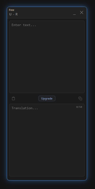 Main panel screenshot