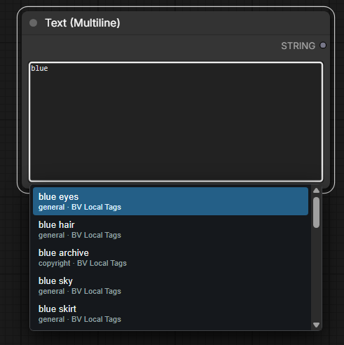 Autocomplete in a native multiline widget