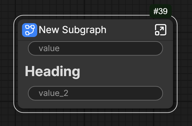 BV Subgraph Heading Subgraph