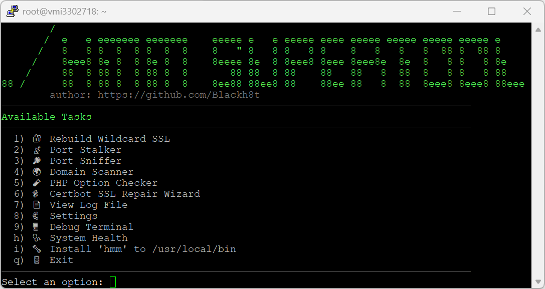 HMM UI Screenshot