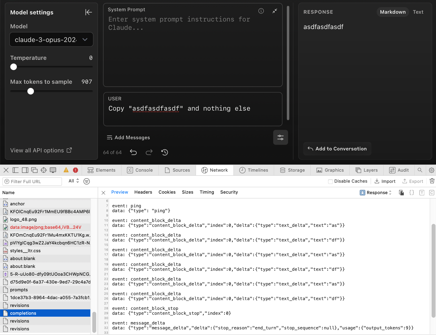 Network traffic for asdfasdfasdf