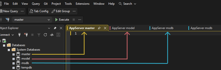 SSMS EnvTabs Demo