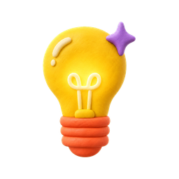 Clay idea bulb