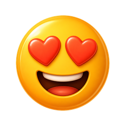 Classic glossy love reaction