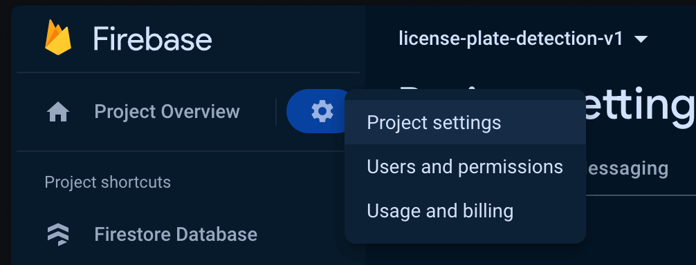 step 1 - go to project settings