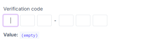 OneTimeInput Component