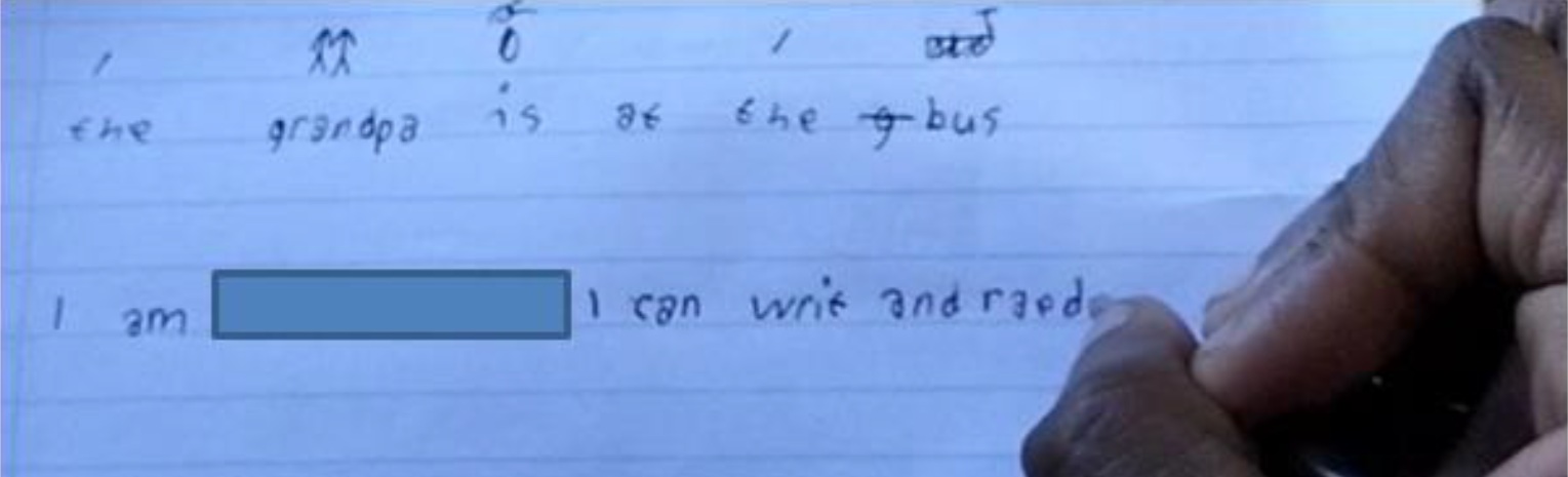 I can read and write
