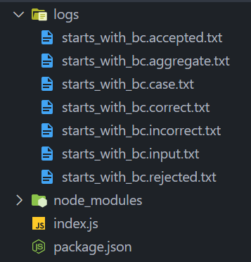 Post dfa test file structure