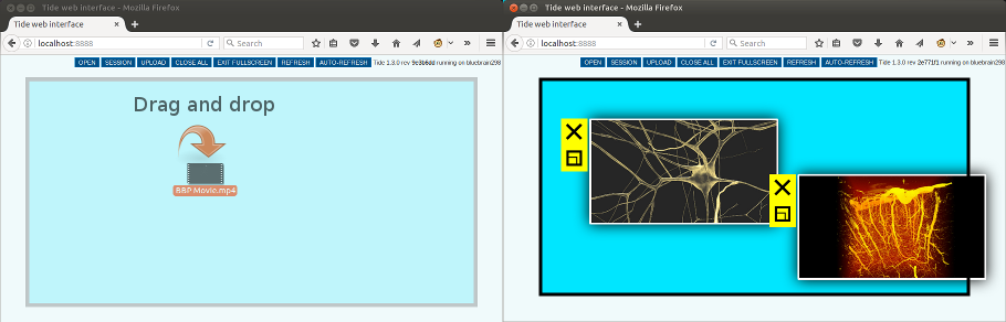 Tide web interface