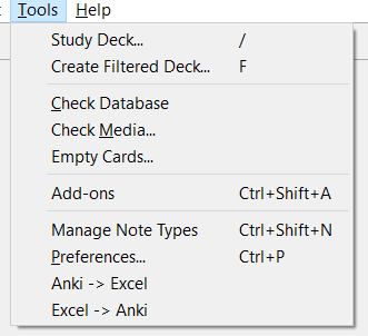 Anki Excel Sync Ankiweb