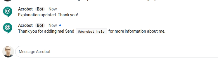 Image of Acrobot editing and removing acronym explanations
