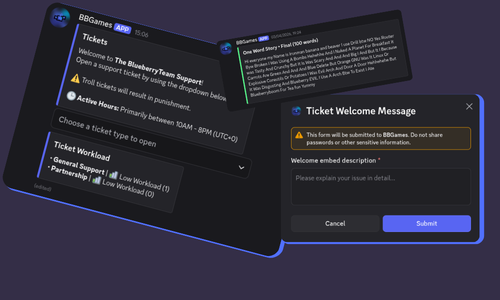 BBGames command setup preview