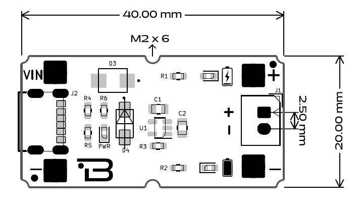 Boardoza MCP73831 Lithium Battery Charger Breakout Board, from the project README
