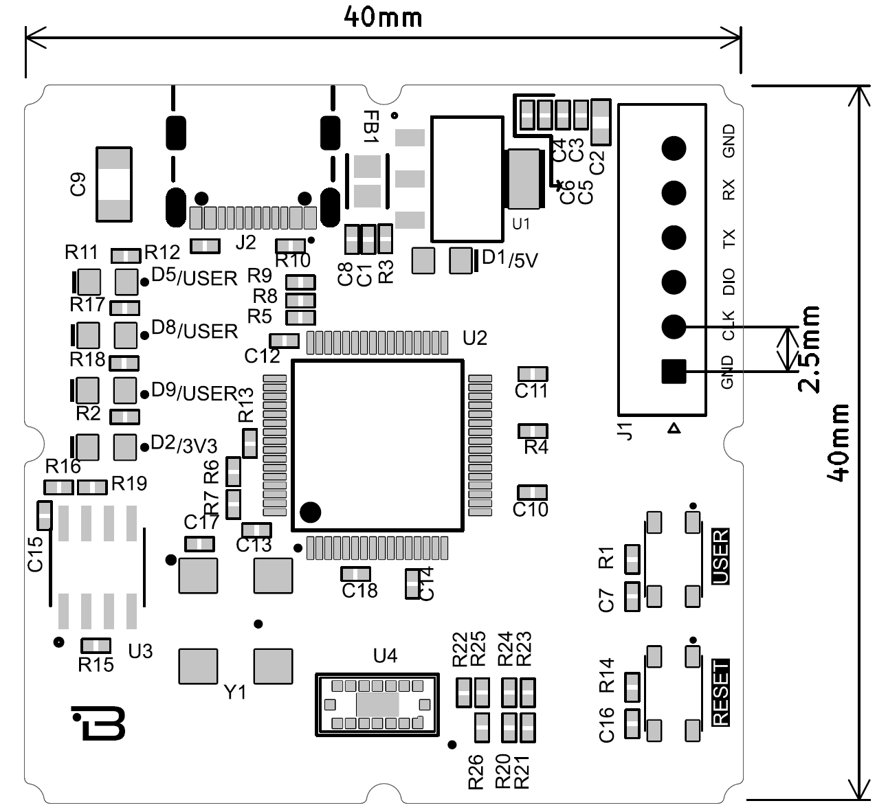 Boardoza VL53L7CX Multizone ToF Depth Sensing Eval Board, from the project README