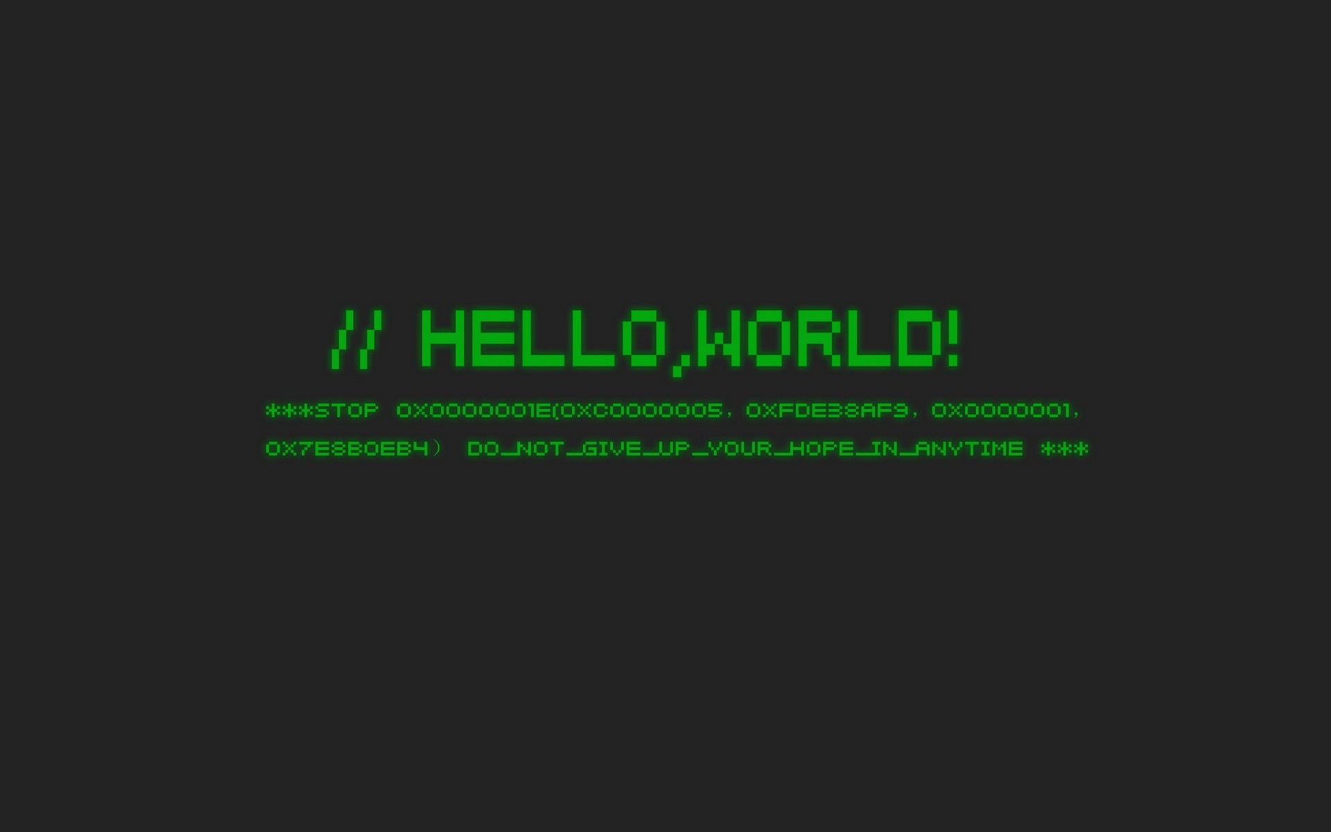 hello world