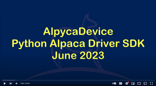 AlpycaDevice Video