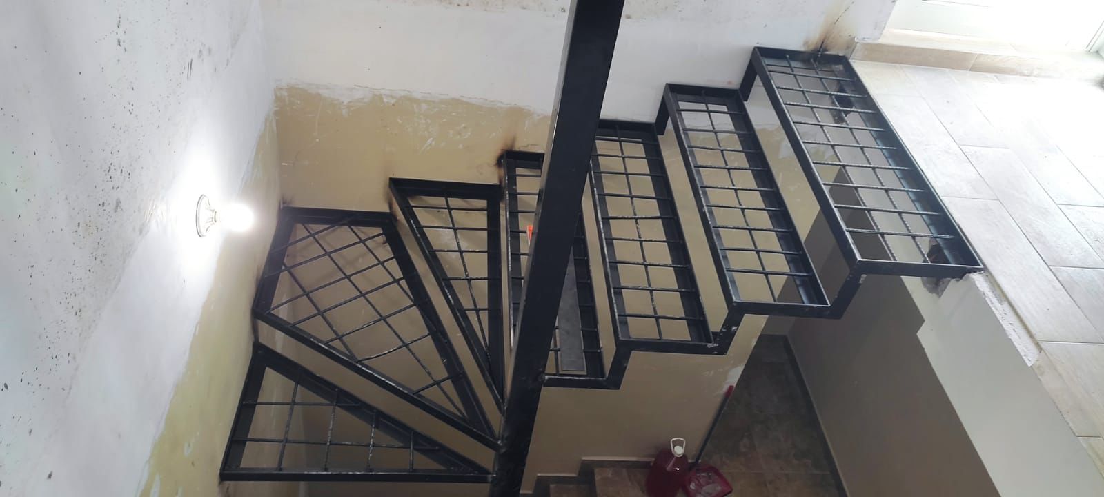 Escalera vista superior