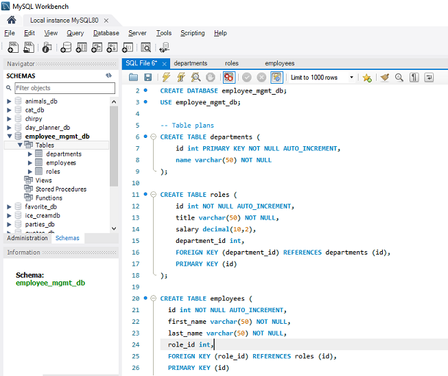 Database Schema