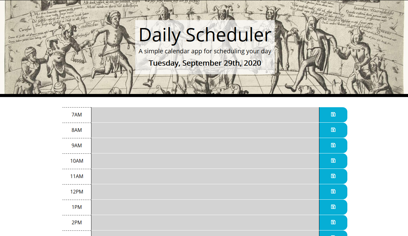 Daily Scheduler, 1st