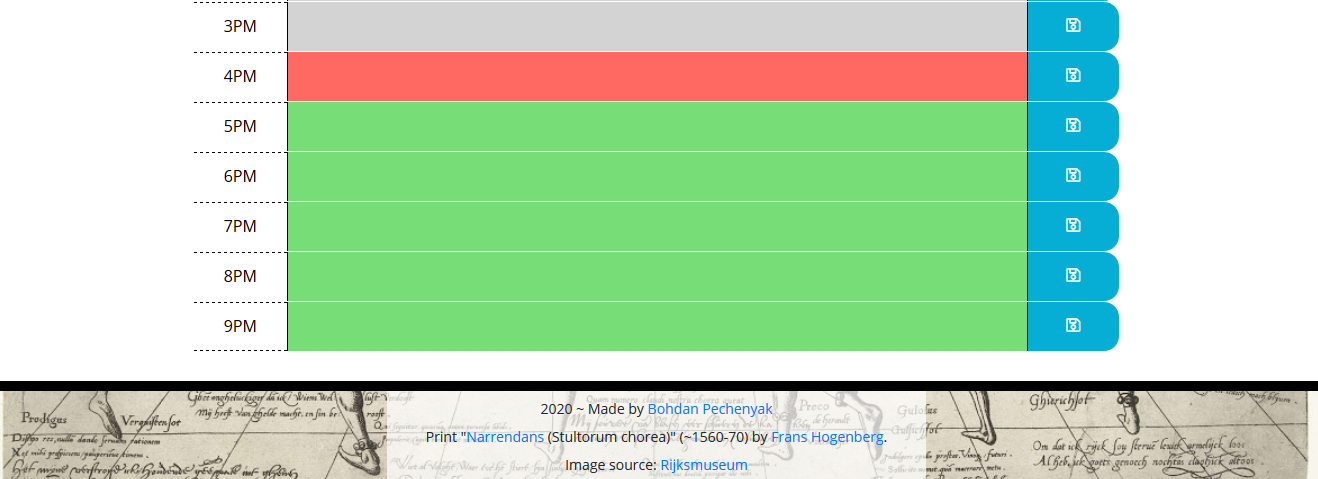 Daily Scheduler, 2nd