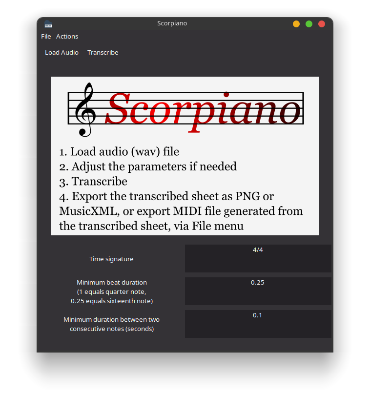 Scorpiano GUI