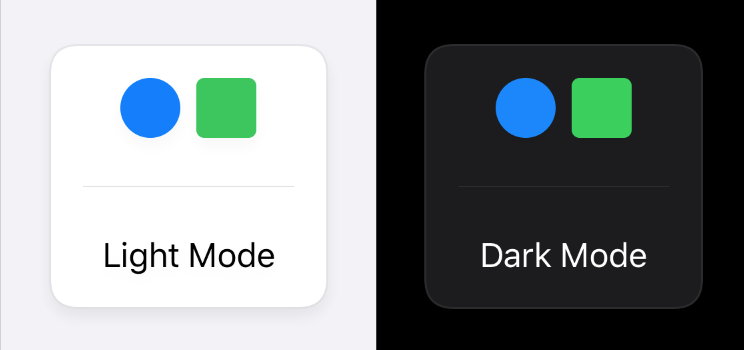 image of card in both light and dark modes