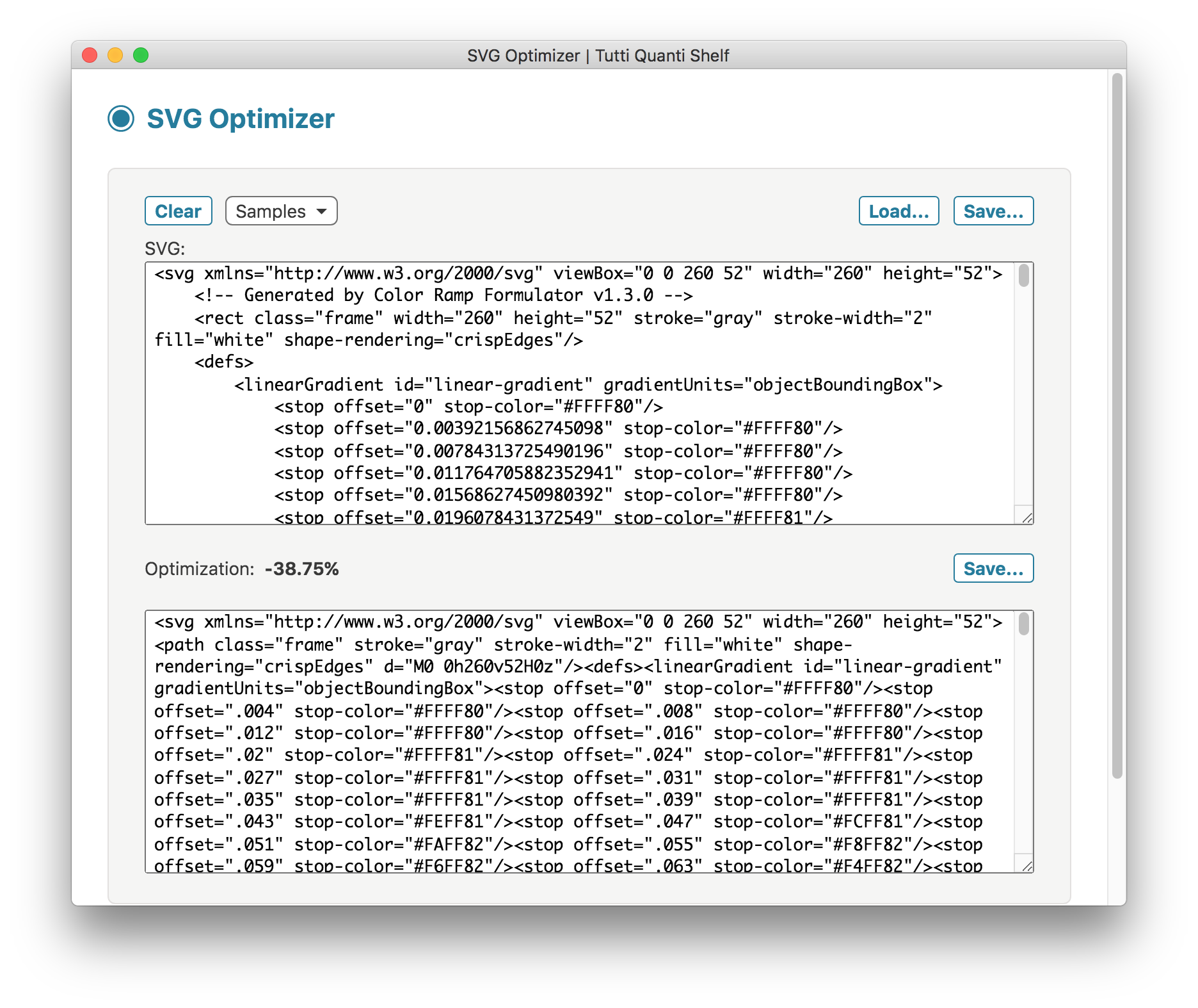 SVG Optimizer screenshot