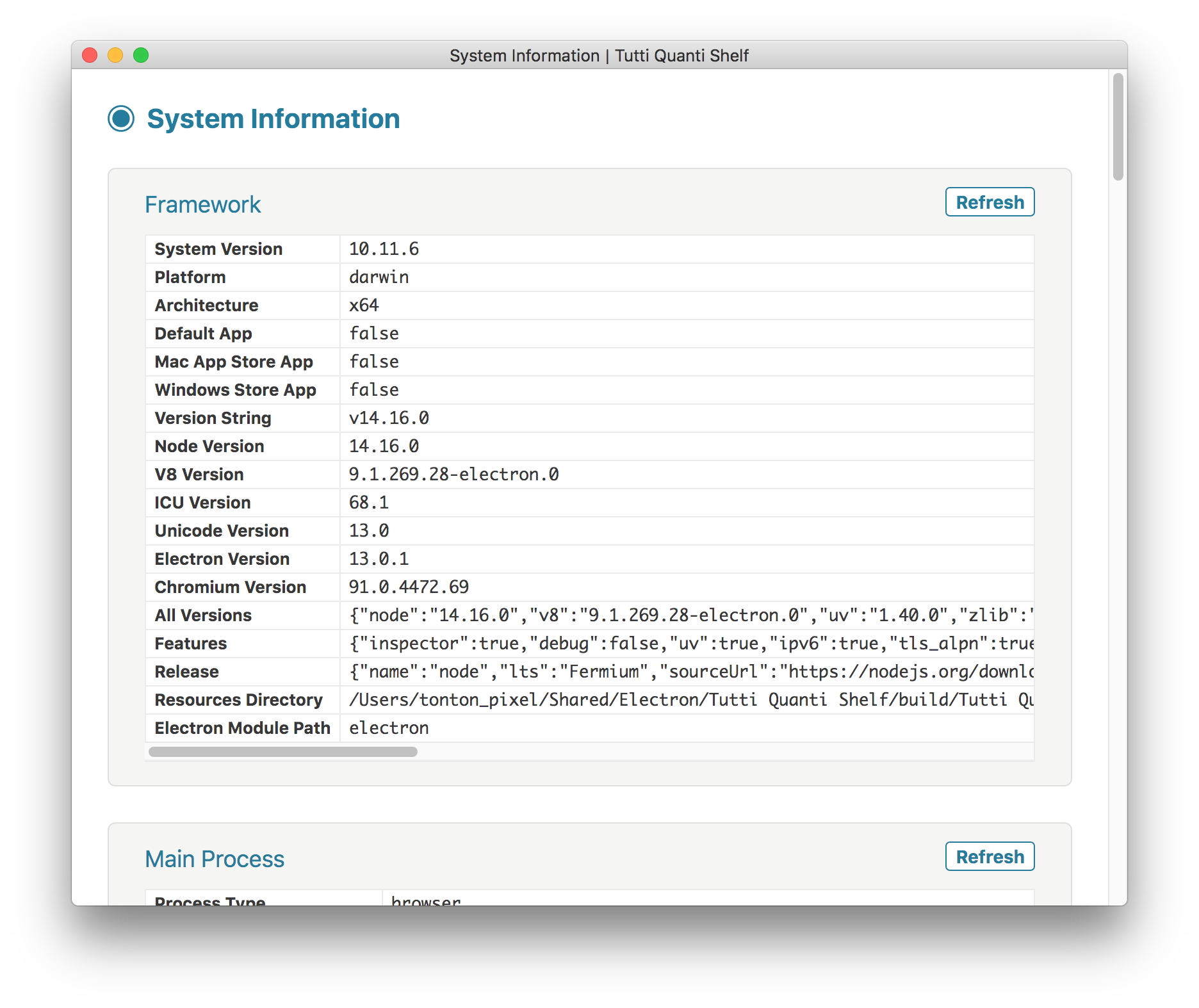 System Information screenshot