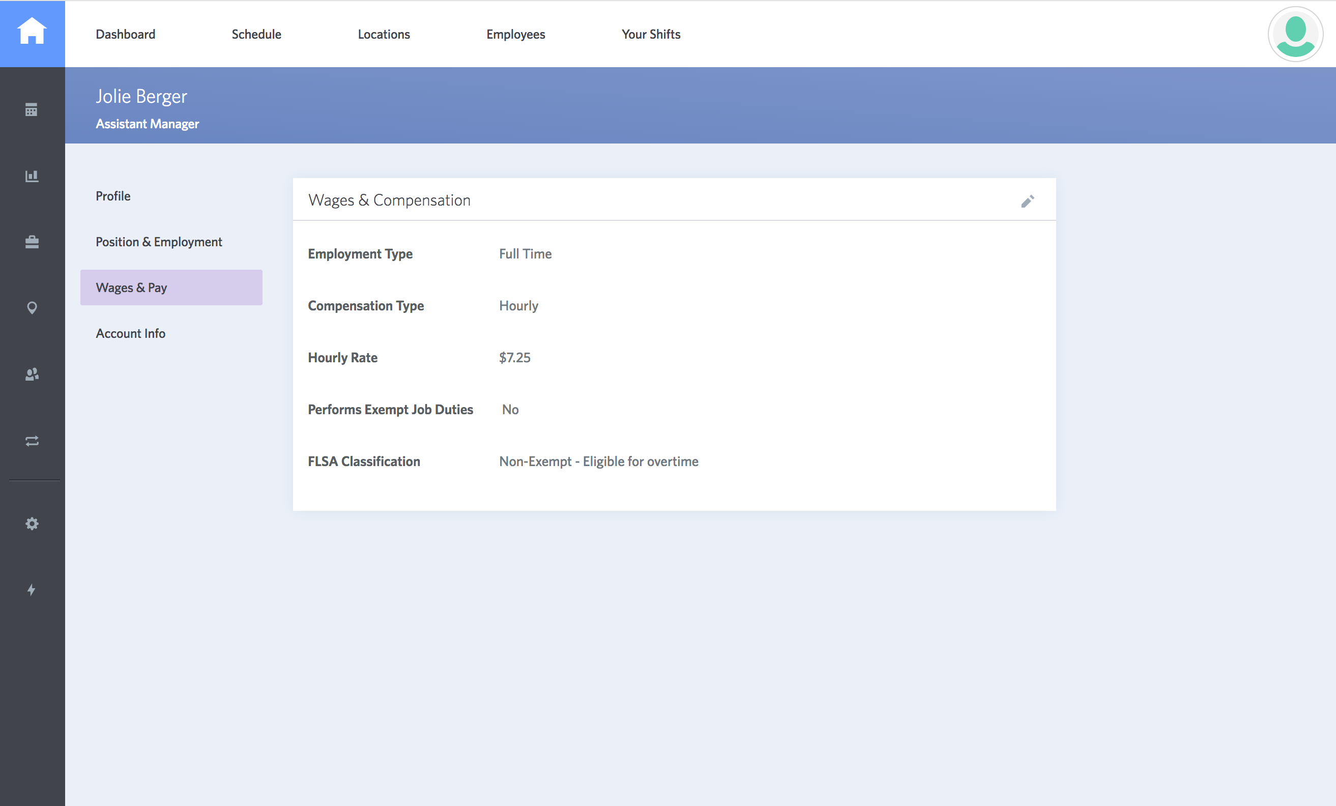 Wages Config