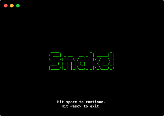 The game's intro screen