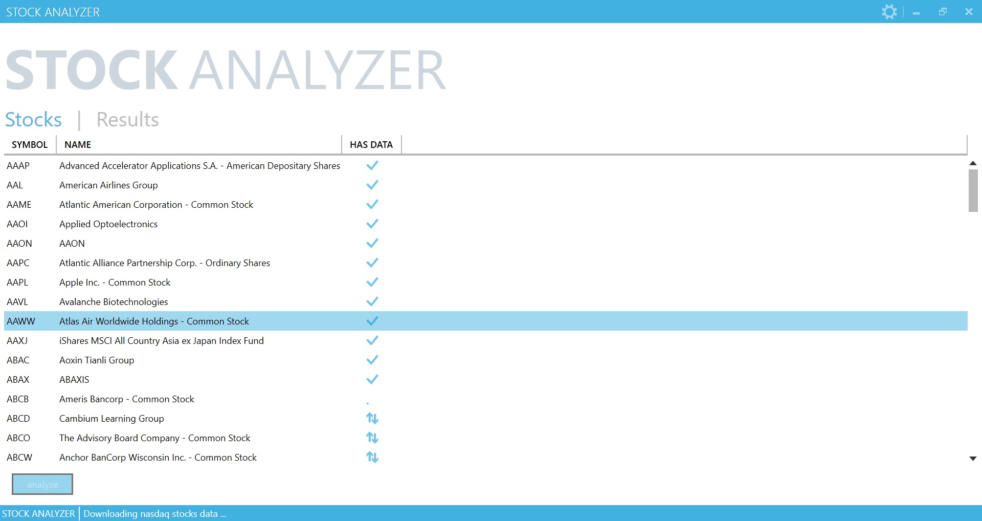 Stock Analyzer