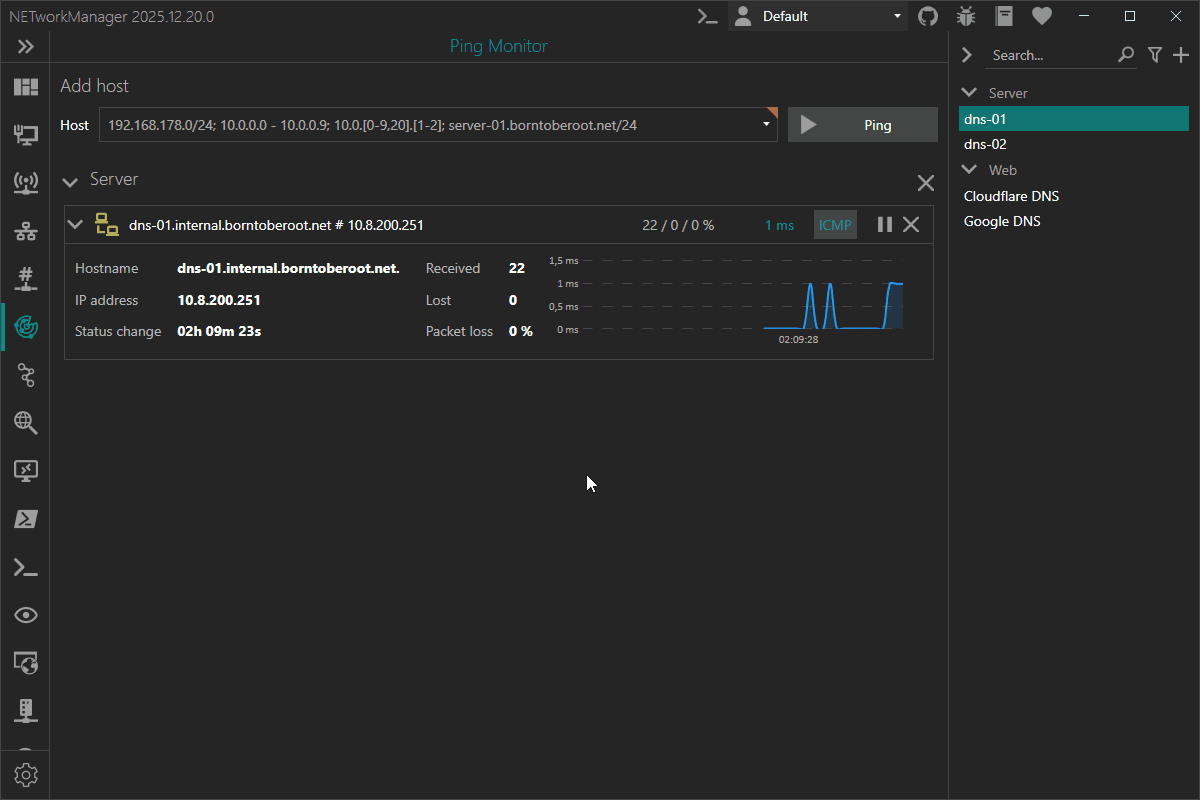 NETworkManager tabs and drag & drop preview