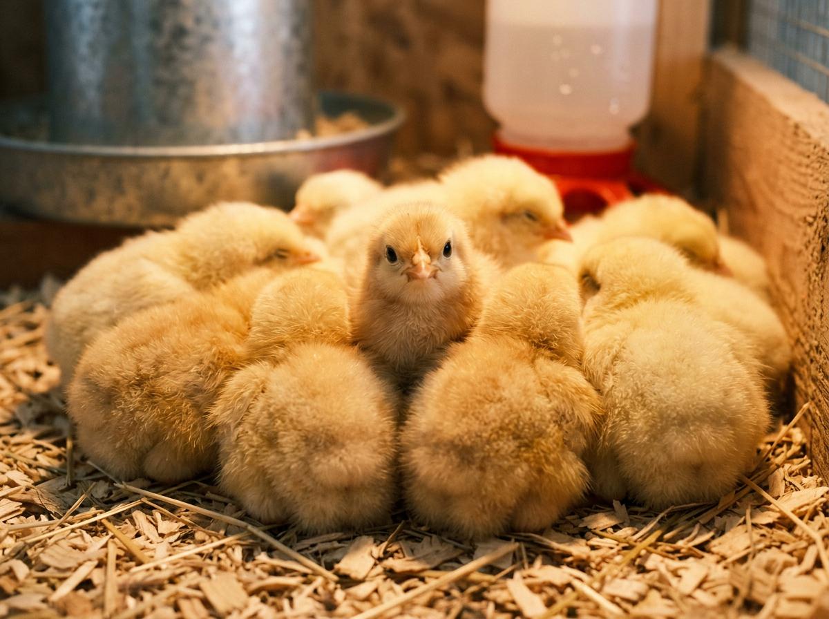 Healthy day-old chicks