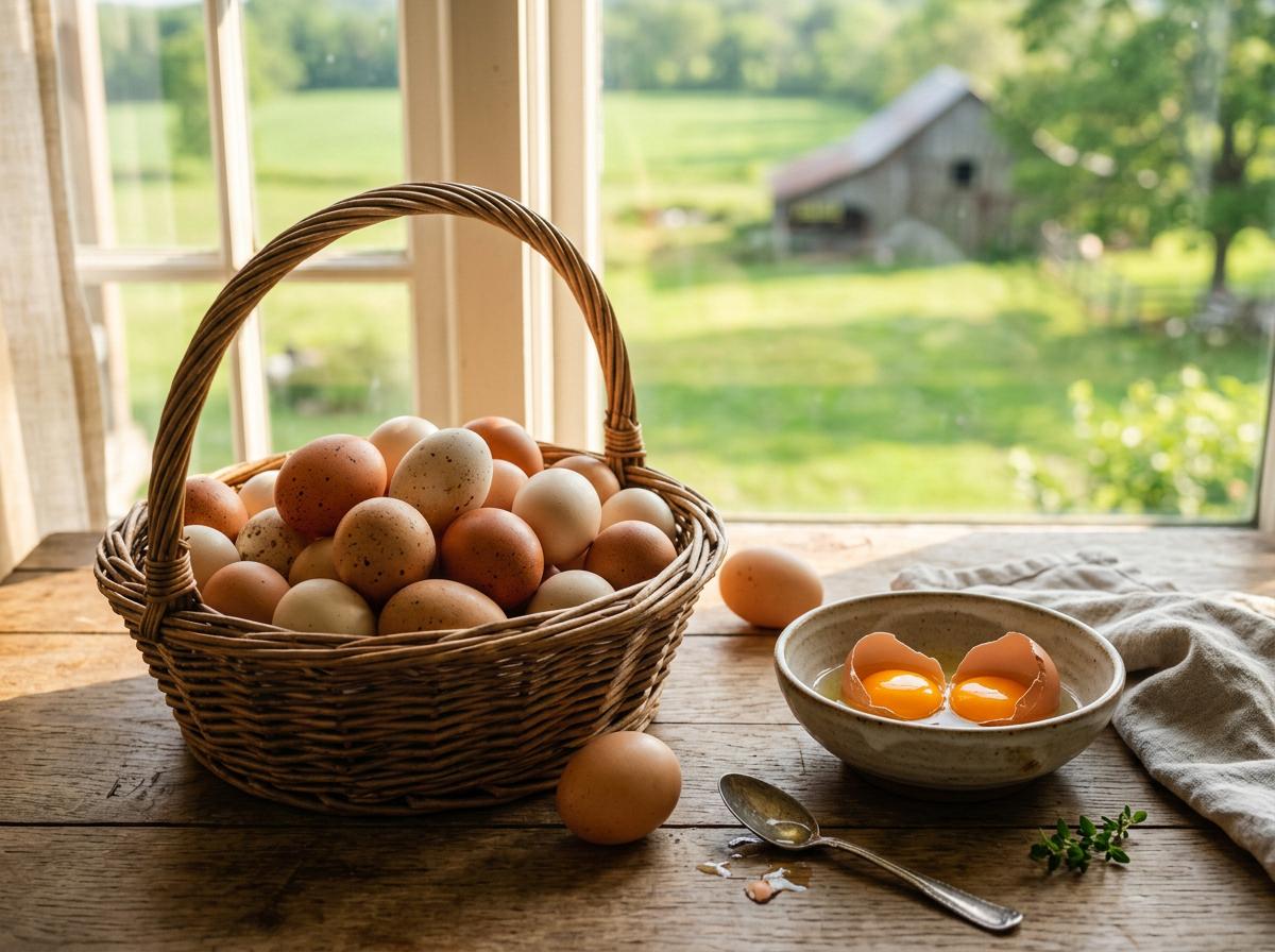 Fresh organic eggs from Unifiedfarm BLM