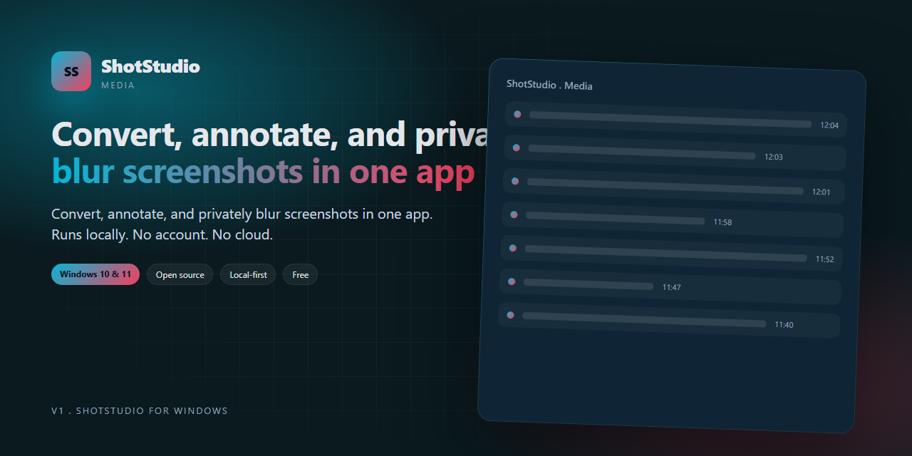 ShotStudio preview